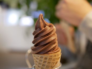 Close-up of ice cream