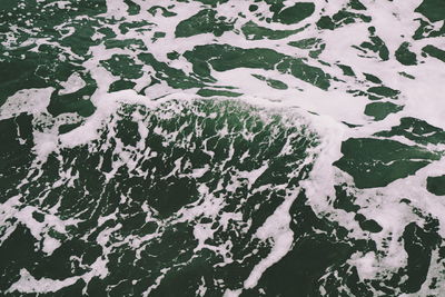 Full frame shot of frozen water