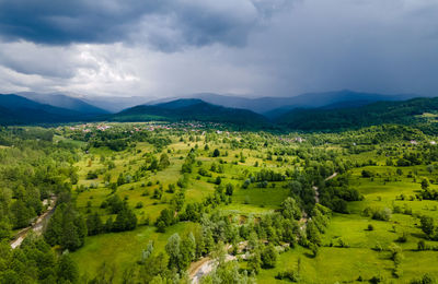 Scenic view of landscape against sky