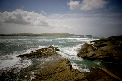 Scenic view of sea against sky