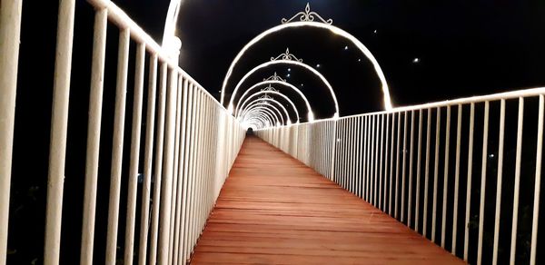 Empty footbridge