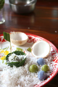 Thai traditional dessert coconut ball