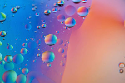 Full frame shot of bubbles in water