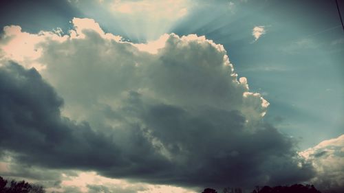 Low angle view of clouds in sky