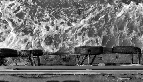 Close-up of waves in sea