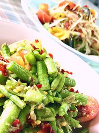 Close-up of salad in plate