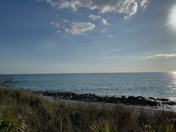 Scenic view of sea against sky