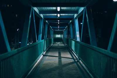 Low angle view of escalator