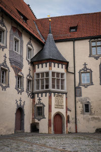 Facade of residential building