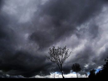 Low angle view of cloudy sky