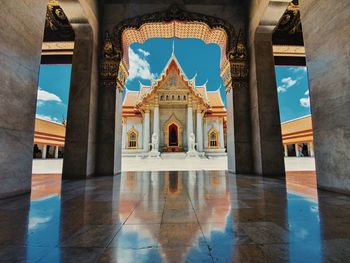 View of temple against sky