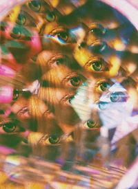 Close-up portrait of woman