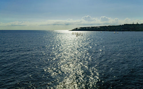 Scenic view of sea against sky