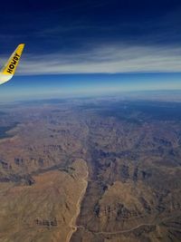 Aerial view of landscape against sky