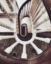 Close-up of spiral staircase