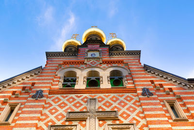 Low angle view of building against sky