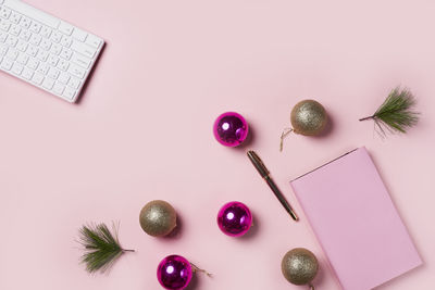 Directly above shot of objects on table