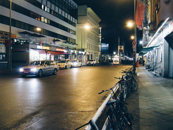 City street at night