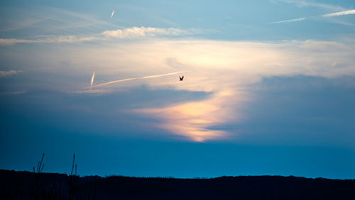 Low angle view of cloudy sky