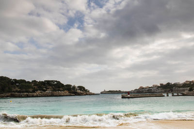 Scenic view of sea against sky