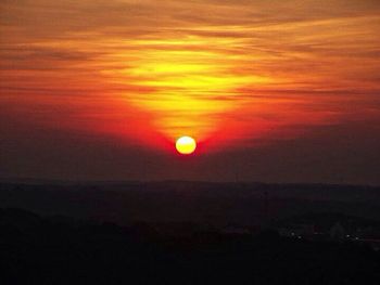 Sunset over landscape