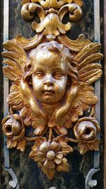 Close-up of angel statue