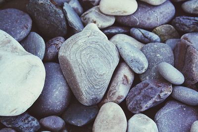 Full frame shot of pebbles