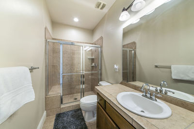 Interior of bathroom