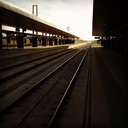 Railroad station platform