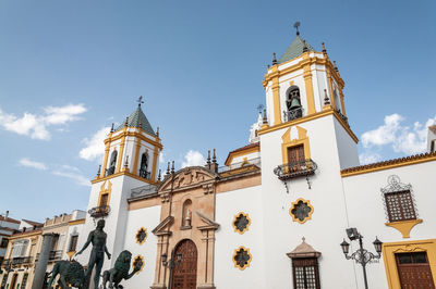 Low angle view of building against sky