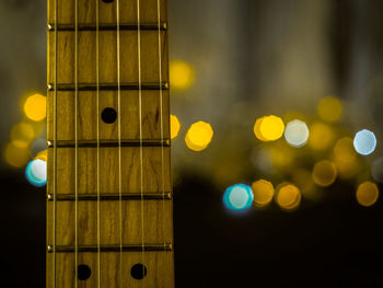 Close-up of guitar