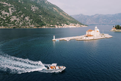 Boats in sea