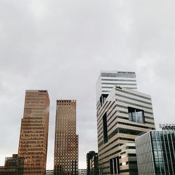 Low angle view of modern building against sky