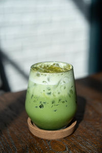 Close-up of drink on table