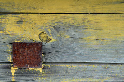 Full frame shot of rusty metal door