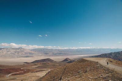 Scenic view of desert against sky