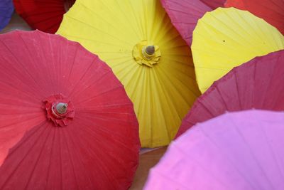 Full frame shot of multi colored umbrella