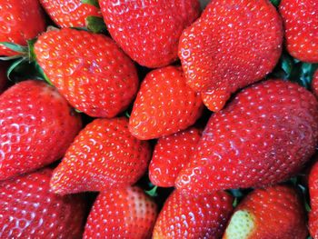 Full frame shot of strawberries