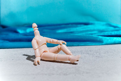 Stuffed toy on beach