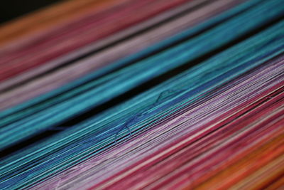 Full frame shot of abstract background of colorful threads 