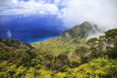 Scenic view of landscape against sky