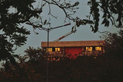 Low angle view of building against sky