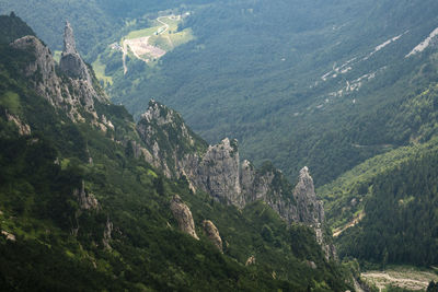 High angle view of valley