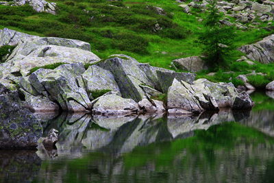 Scenic view of lake