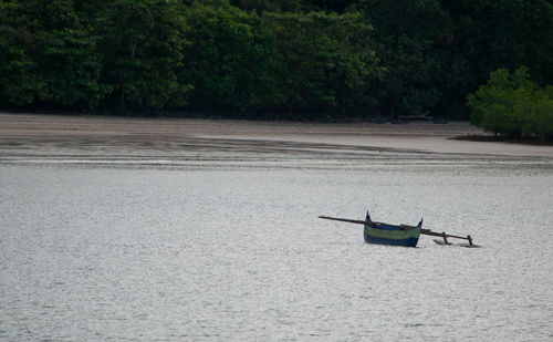 Boats in river