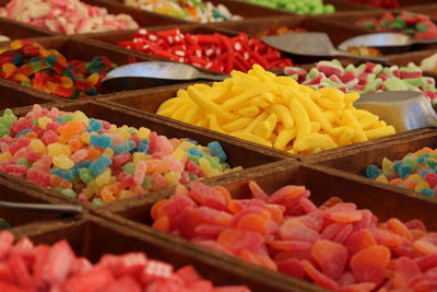 Various candies in store for sale