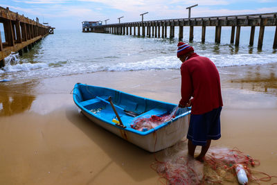 Man in boat