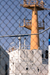 View of crane at construction site