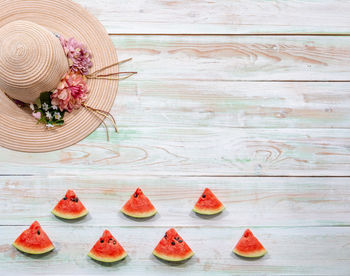 Fruits on table