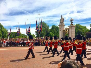 Changing of the guard in summer sun